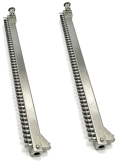 rack side port pair stainless manifold assembly
