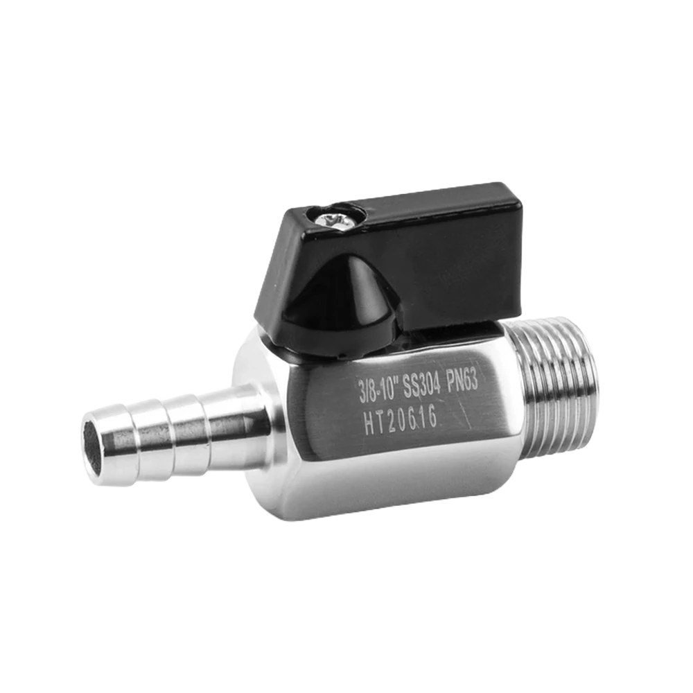 Male-Thread to Hose Mini Ball Valve